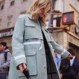 HUNTER Refined Garden Jacket Rain Coat Sea Spray